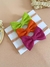 Kit Laço Elisa | Liso | 3 unidades | Linho Verde Abacate | Laranja | Rosa Fúcsia - loja online