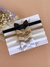 Kit Elisa | Liso | 4 unidades | Linho Preto | Marrom Claro | Cru | Branco