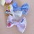Laço Elisa | Bordado | 3 unidades | Linho Off | Azul Bebê | Rosa Bebê - loja online