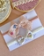 Kit Laço Maitê e Laço Elisa | Bordados | 2 unidades | Linho Rosa Seco e Linho Cru - comprar online