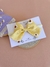 Laço Maitê | Bordado Girasol | 1 unidade | Linho Amarelo - comprar online