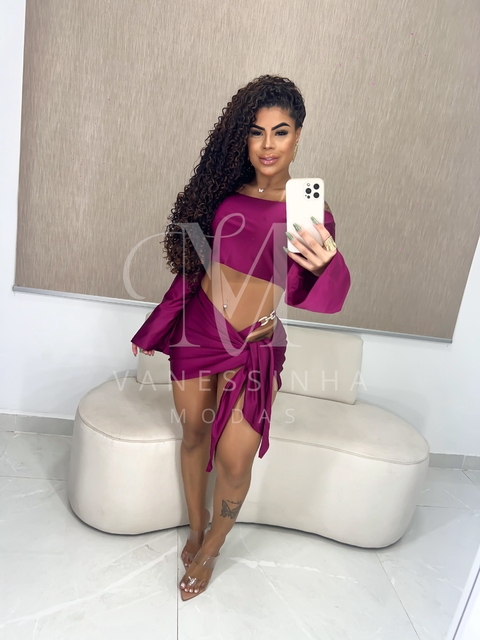 Conjunto luxo acetinado