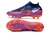 Chuteira Campo Elite Nike Phantom GT II Azul e Roxo Cano Alto na internet