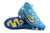 Chuteira Campo Elite Nike Air Zoom Mercurial Superfly XV Elite Azul Cano Alto
