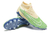 Chuteira Campo Elite Nike Phantom GX Elite Verde e Beje Cano Alto