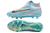 Imagem do Chuteira Campo Elite Nike Phantom GX Azul Cano Alto Sem Cardaço