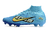Chuteira Campo Elite Nike Air Zoom Mercurial Superfly XV Elite Azul Cano Alto - loja online