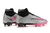 Chuteira Campo Elite Nike Air Zoom Mercurial Superfly Cinza e Rosa Cano Alto