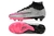 Chuteira Campo Elite Nike Air Zoom Mercurial Superfly Cinza e Rosa Cano Alto na internet