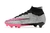 Chuteira Campo Elite Nike Air Zoom Mercurial Superfly Cinza e Rosa Cano Alto - comprar online