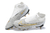 Chuteira Campo Elite Nike Phantom GX Branco Cano Alto Sem Cardaço - comprar online