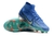 Chuteira Campo Elite Nike Phantom GX Azul Cano Alto