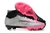 Chuteira Campo Elite Nike Air Zoom Mercurial Superfly Cinza e Rosa Cano Alto - comprar online