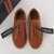 Zegna TÊNIS TRIPLE STITCH™ EM COURO E CAMURÇA - loja online