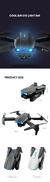 Dobrável Dual Camera Drone, E99, K3 Pro, HD, 4K, Modo de espera elevado, Mini R - boxgamesonline