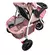 Cochecito con huevito Travel system 3 ruedas 3417 Rosa - PLAY MARKET