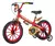 Bicicleta Rodado 16 Con Botella Disney Infantil Reforzada 7137 Rojo