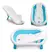 Bañera Bebe Plegable Compacta Con Reductor Y Termómetro En Caja Celeste en internet