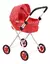 Cochecito cuna de muñecas 7401 Rojo