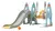 Centro De Actividades Hamaca Y Tobogan Plaza Cohete Love Celeste - comprar online