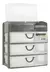 Cajonera Organizadora 3 Cajones Kuma Gris - comprar online