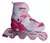 Rollers Patín Artístico Extensible Infantil Aluminio Con Luz Rosa en internet