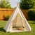 Carpa Infantil Casita De Juego Símil Tipi Interior Exterior Beige en internet