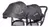 Triciclo Doble Con Luz Y Sonido Giro 360° Capota 046 Love Negro - tienda online