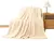Frazada Super Soft Lisa Abrigada Ligera Suave Liso Beige en internet