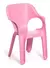 Silla Plástica Infantil Set X2 Unidades Con Respaldo Love Rosa y Celeste en internet
