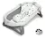 Bañera Plegable Love B330 + Reductor Acolchado 2742 - PLAY MARKET