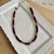 Collar FIMO STRASS BORGOÑA (plateado) - comprar online