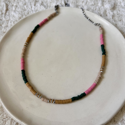 collar MINI FIMO STRAS COMBINADO PLATEADO - comprar online