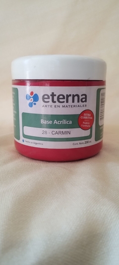 Base Acrílica Carmín 200cc