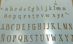 Stencil ABC 2cm