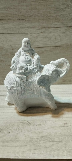 Elefante con Buda 17cm aprox