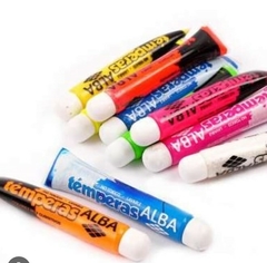 Tempera Escol. Verde Fluo 8ml x10u