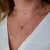 Colar Coração Com Zircônias Multicolor Banhado a Ouro 18K - comprar online