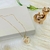 Colar Love Coração Cravejado Multicolor Banhado a Ouro 18k - comprar online
