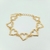 Pulseira de Corações em Banho Ouro 18k - comprar online