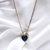 Conjunto Rose Colar + Brincos Coração Cravejado Pedras Zircônias Brancas Banhado em Ouro 18k - comprar online