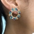 Conjunto Mumbai Colar + Brincos Mandala Pedras Zircônias Coloridas Banhado em Ouro 18k - Dabru Joias
