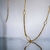 Colar Longo em Elos Trabalhados Banhado a Ouro 18k