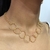 Imagem do Choker Elba em Elos Dupla Corrente Banhado a Ouro 18K