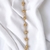 Pulseira Beatriz com Detalhes de Bola Fosca Trabalhada Banhada a Ouro 18k - comprar online