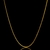 Corrente 1mm Rabo de Rato Banhado a Ouro 18k