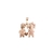 Pingente Menina e Menino Acabamento Liso Banhado Ouro 18k - comprar online