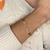 Pulseira Débora Gotas Duplas Diamantada Banhado Ouro 18k