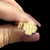 Anel Formato em Cruz Lisa Banhado Ouro 18k