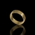 Anel Aliança com Detalhes Riscado Banhado Ouro 18k - comprar online